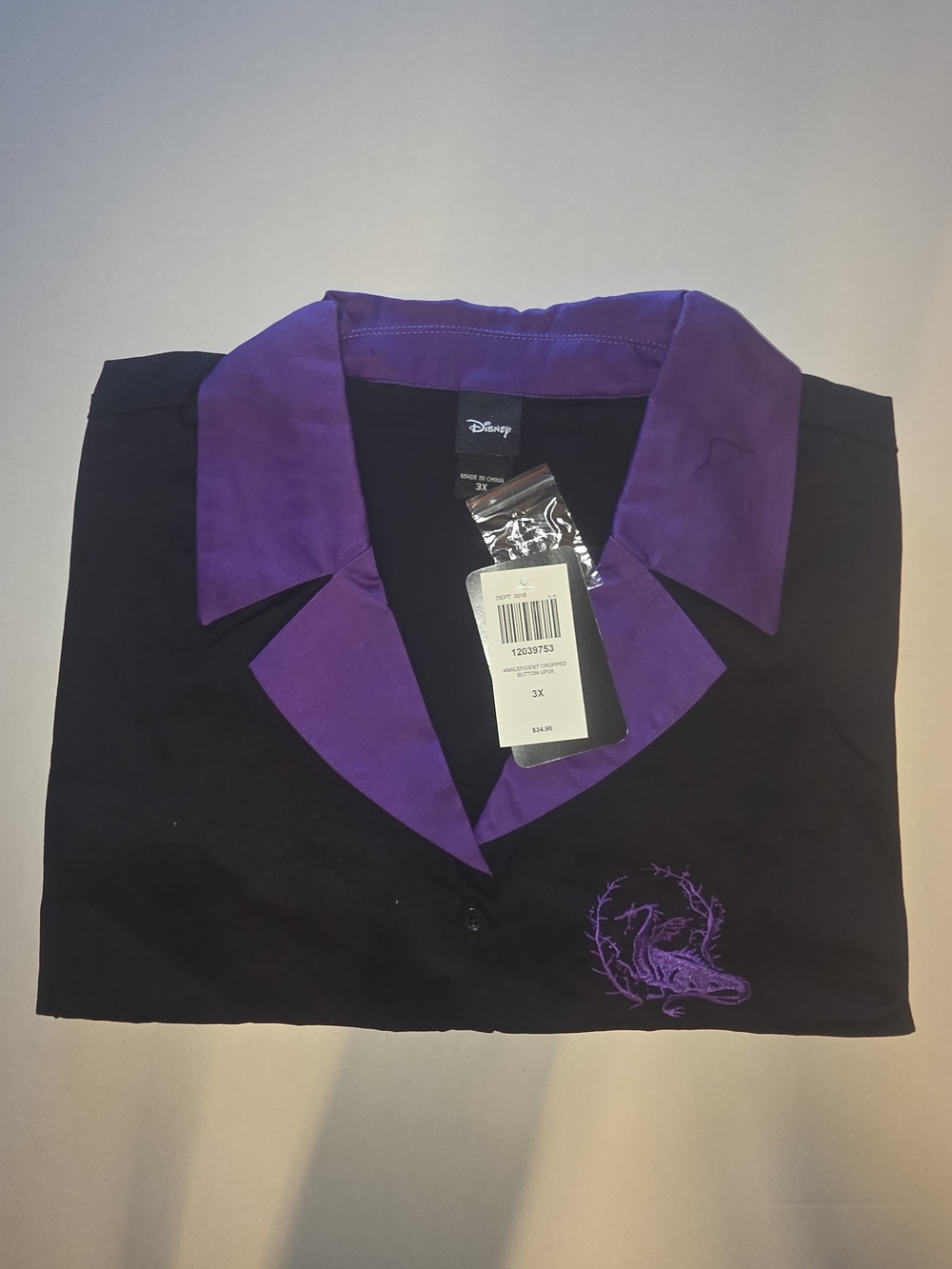 Women’s Maleficent Crip Shirt And Midi Skirt 2x/3x - Picture 2 of 6